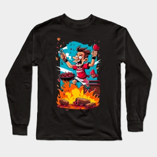 American BBQ Long Sleeve T-Shirt